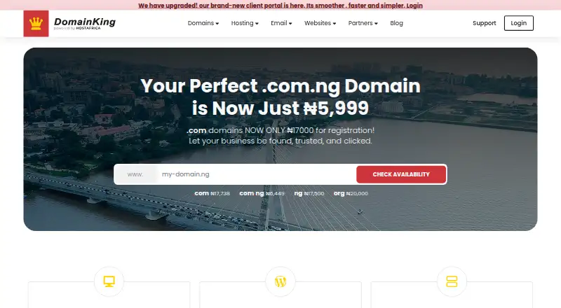 DomainKing's own site