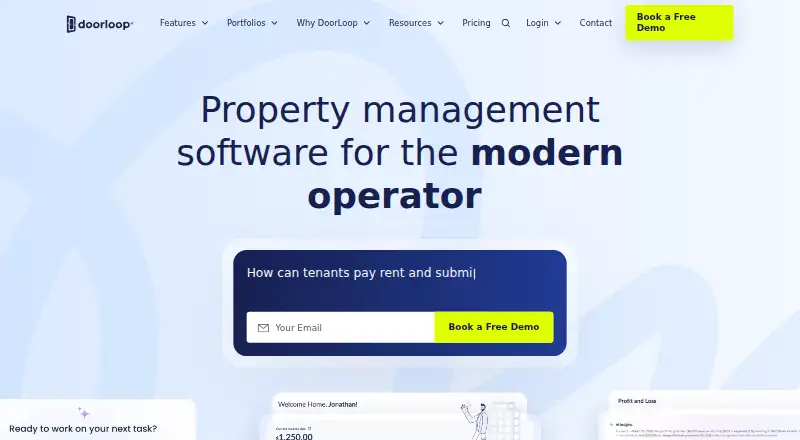 DoorLoop's own site