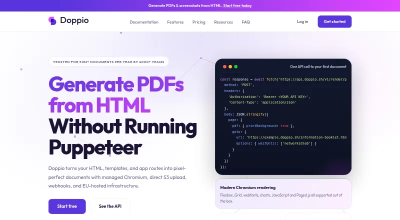 Doppio's own site