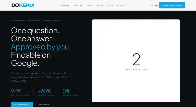 DoReply's own site