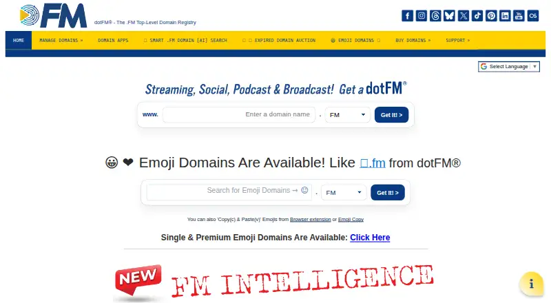 dot.fm's own site