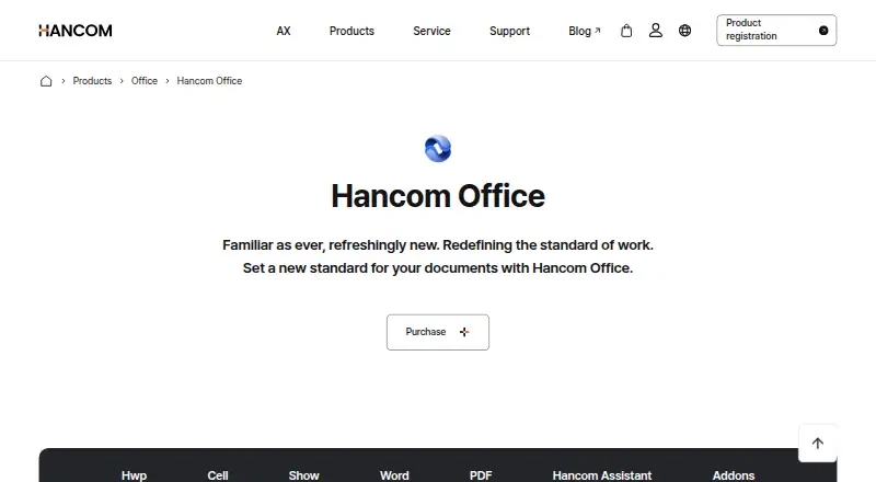Hancom HWP's own site