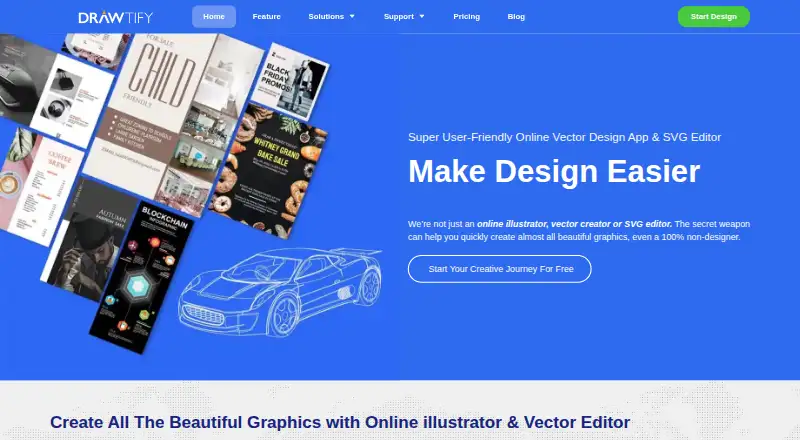 The Drawtify homepage