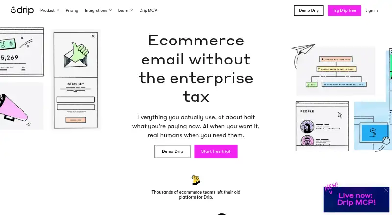 Drip's own site