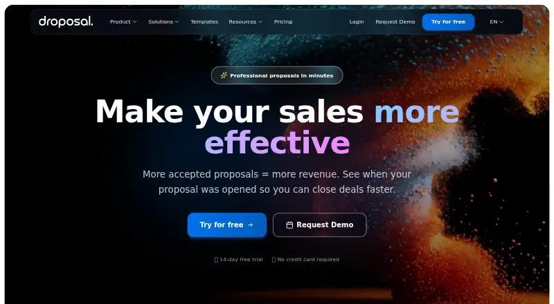 Droposal's own site