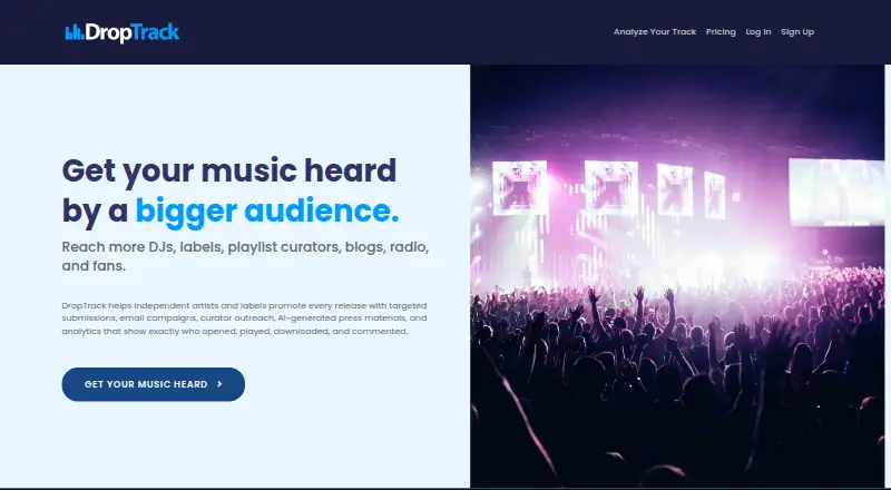 DropTrack's own site