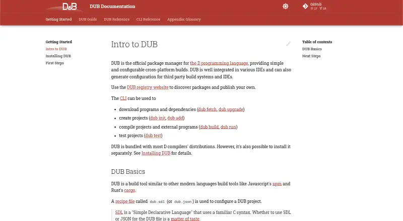 DUB's own site