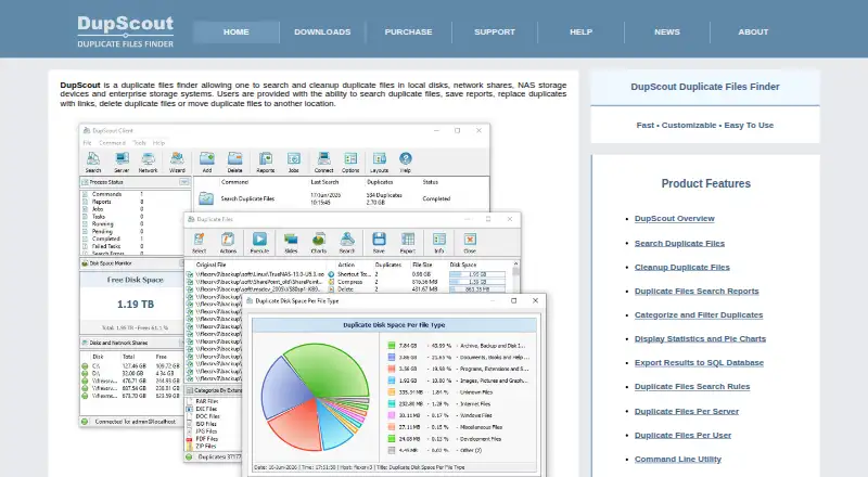 DupScout's own site