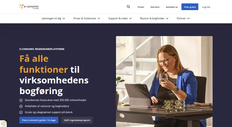 e-conomic's own site