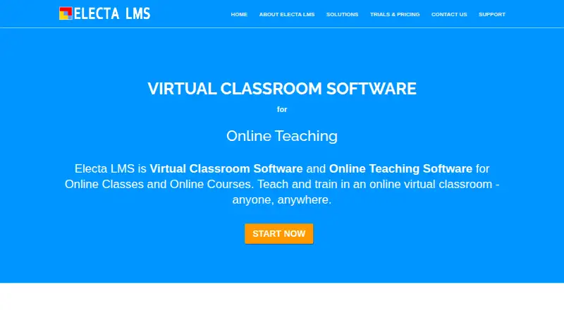 Electa LMS's own site