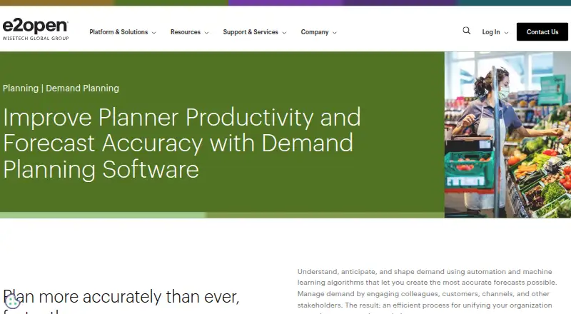 e2open Demand Planning's own site