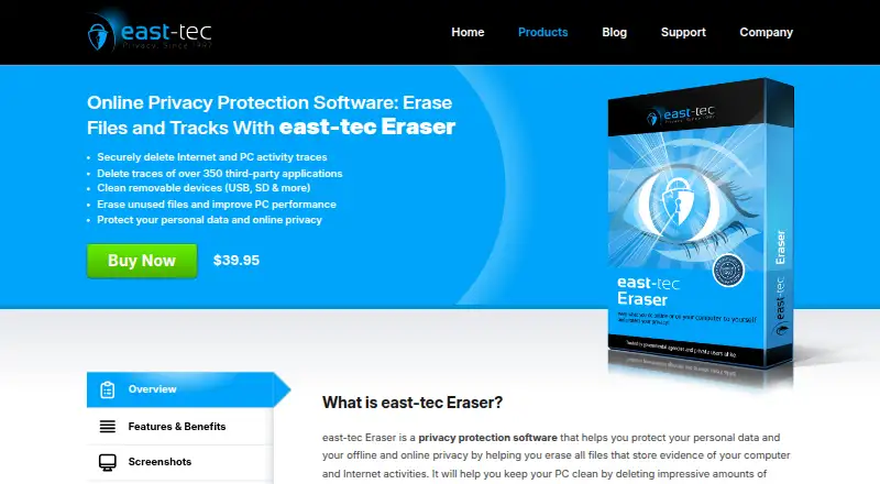 east-tec Eraser's own site