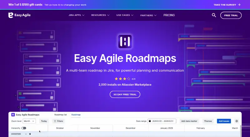 Easy Agile Roadmaps's own site