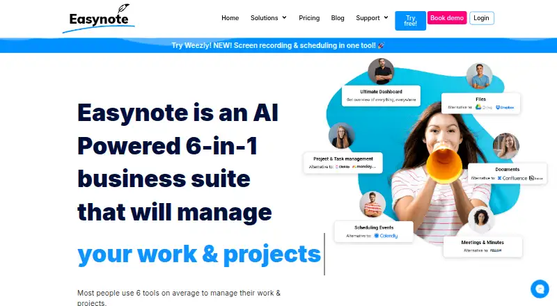 Easynote's own site