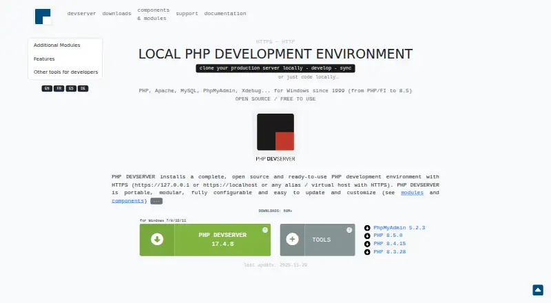 EasyPHP's own site