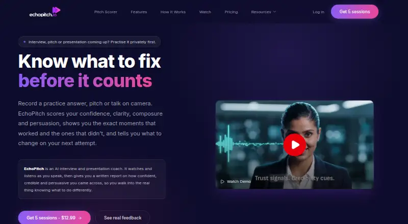 EchoPitch's own site