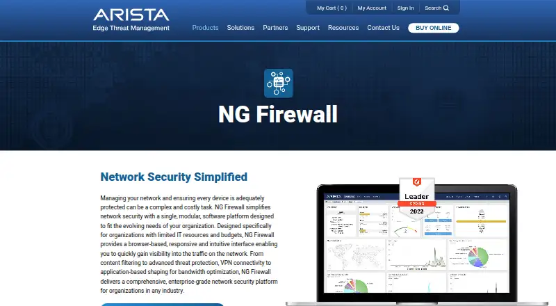 Untangle NG Firewall's own site