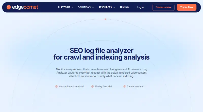EdgeComet Log Analyzer's own site