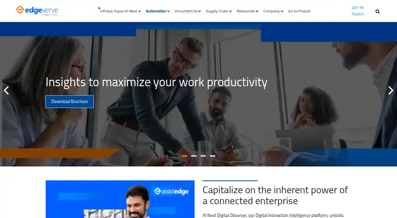 AssistEdge Discover's own site