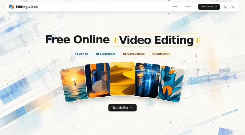 Editing.video's own site