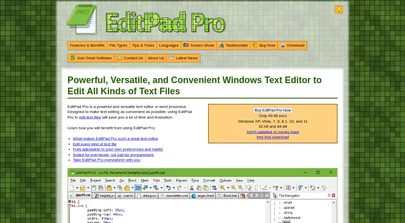 EditPad Pro's own site