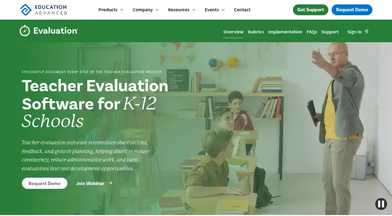 Education Advanced Evaluation's own site