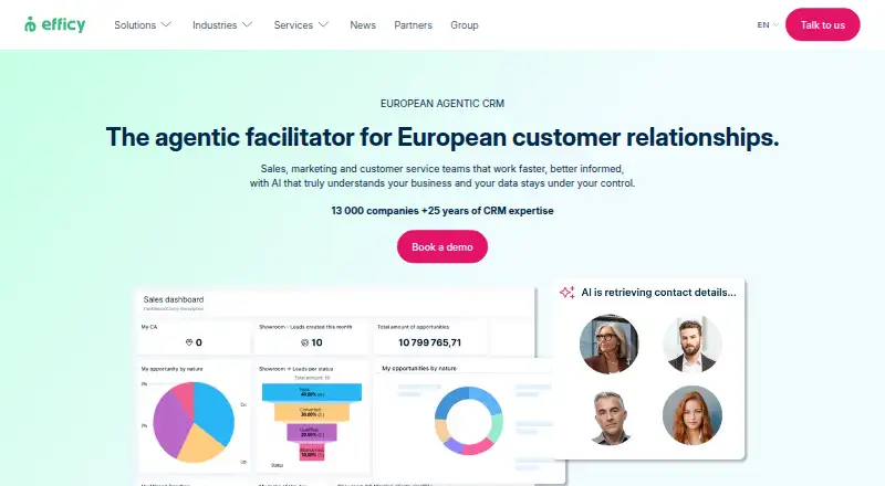 efficy CRM's own site