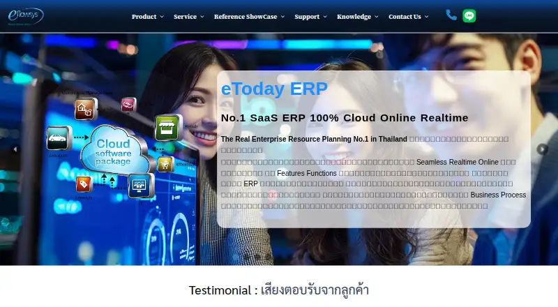 eToday ERP's own site