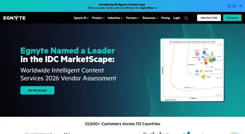 Egnyte's own site