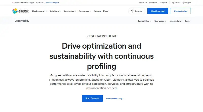 Elastic Universal Profiling's own site