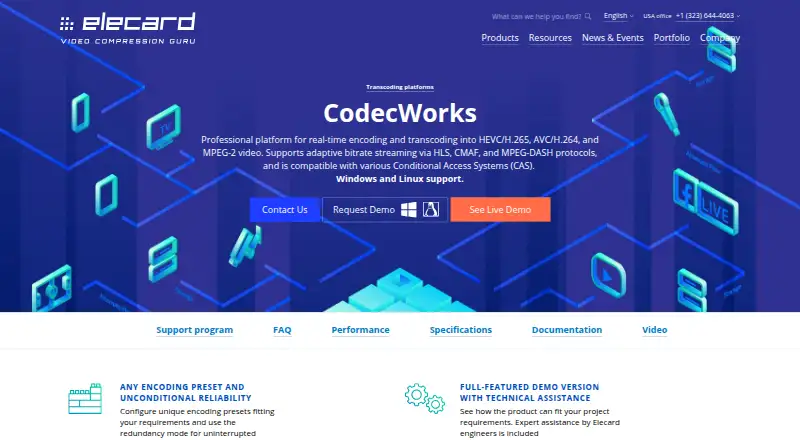 Elecard CodecWorks's own site