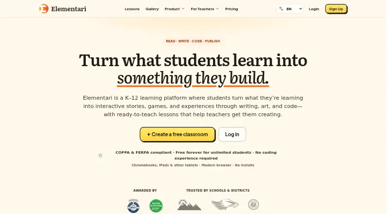Elementari's own site
