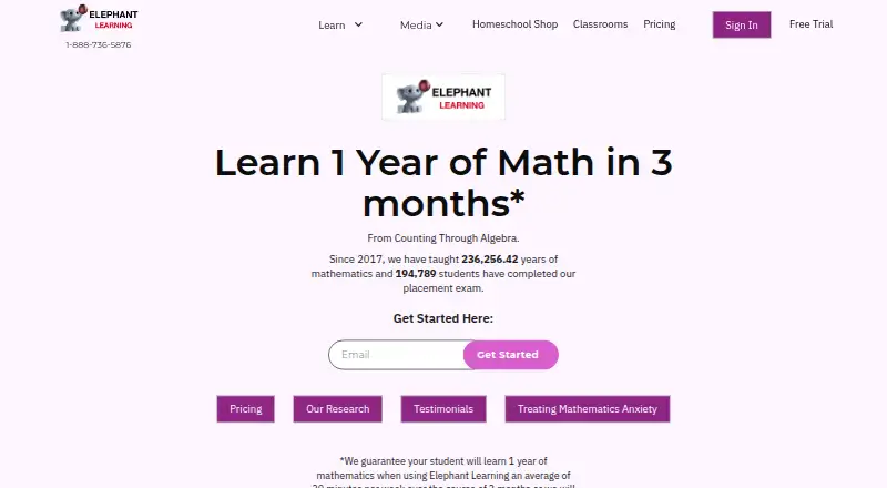 Elephant Learning's own site