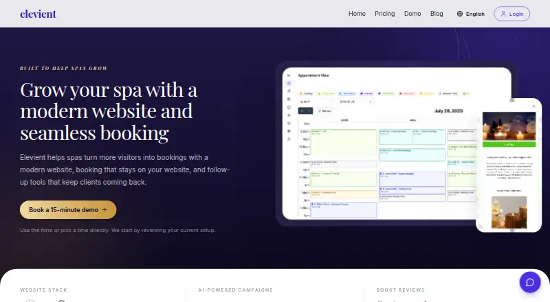 Elevient's own site