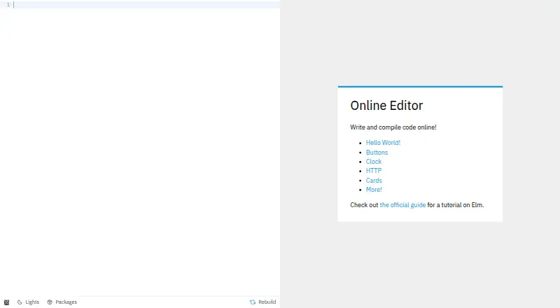 Elm Reactor's own site