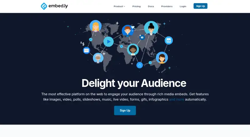 Embedly's own site