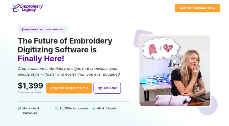 Embroidery Legacy Digitizing Software's own site