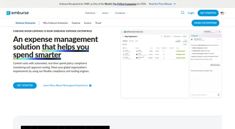 Emburse Enterprise's own site