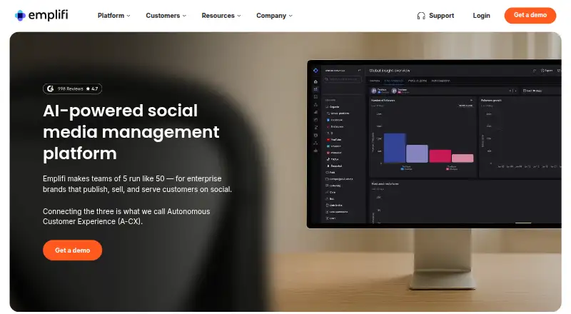 Emplifi's own site