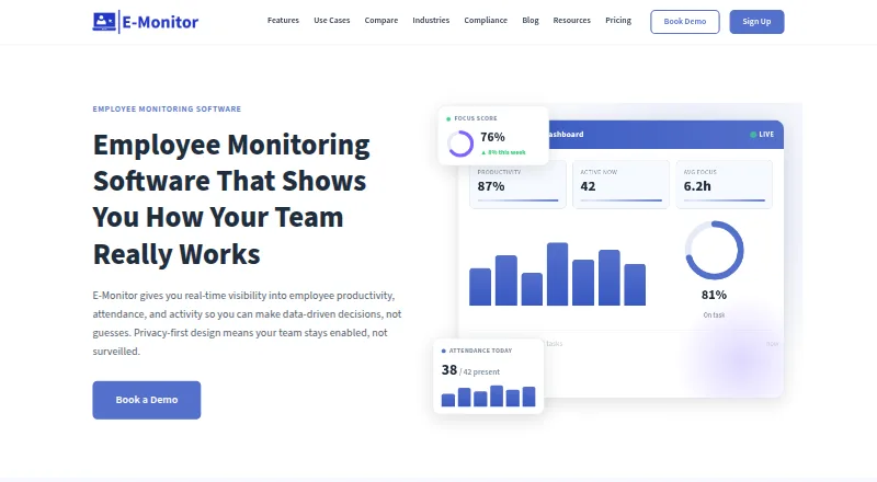 eMonitor's own site