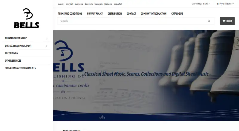 Bells Webstore's own site