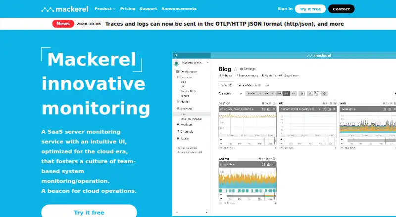 Mackerel's own site