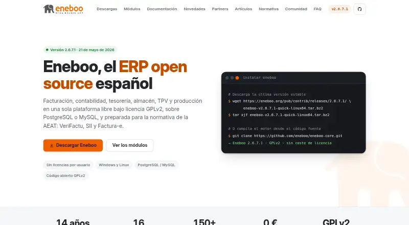 Eneboo's own site