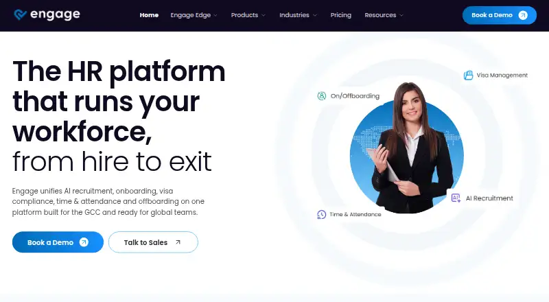 Engage's own site