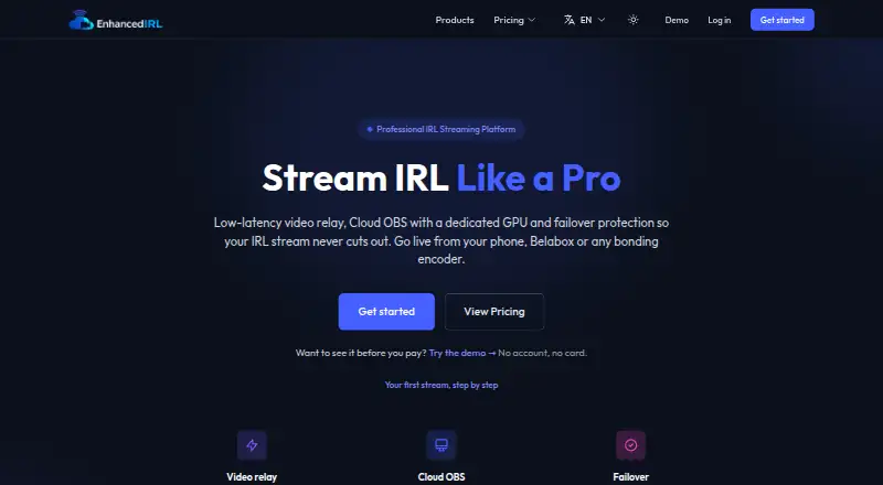 Enhanced IRL's own site