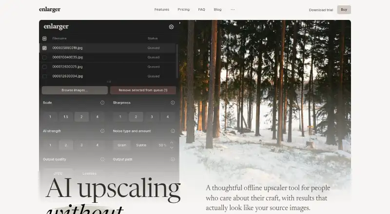 Enlarger's own site