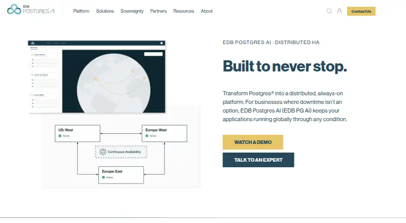 EDB Postgres Distributed's own site