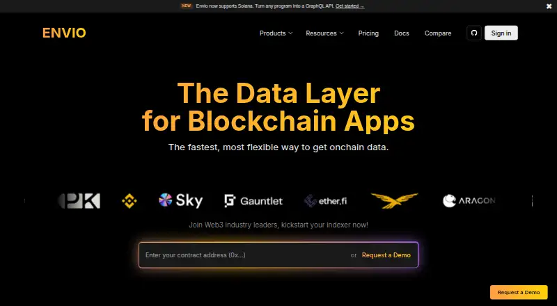 Envio HyperIndex's own site