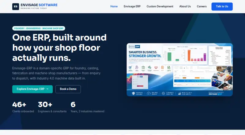 Envisage-ERP's own site