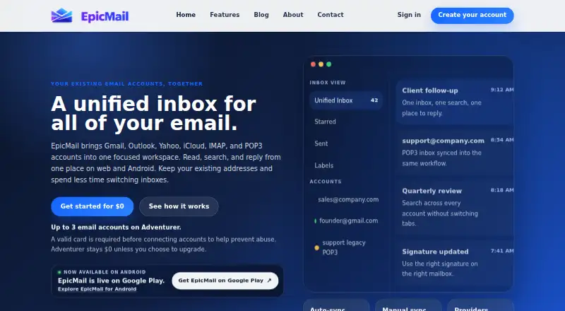 EpicMail's own site